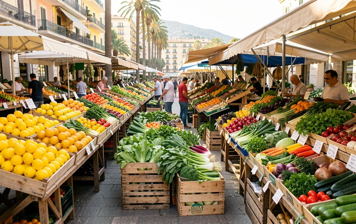 Marché local à Nice